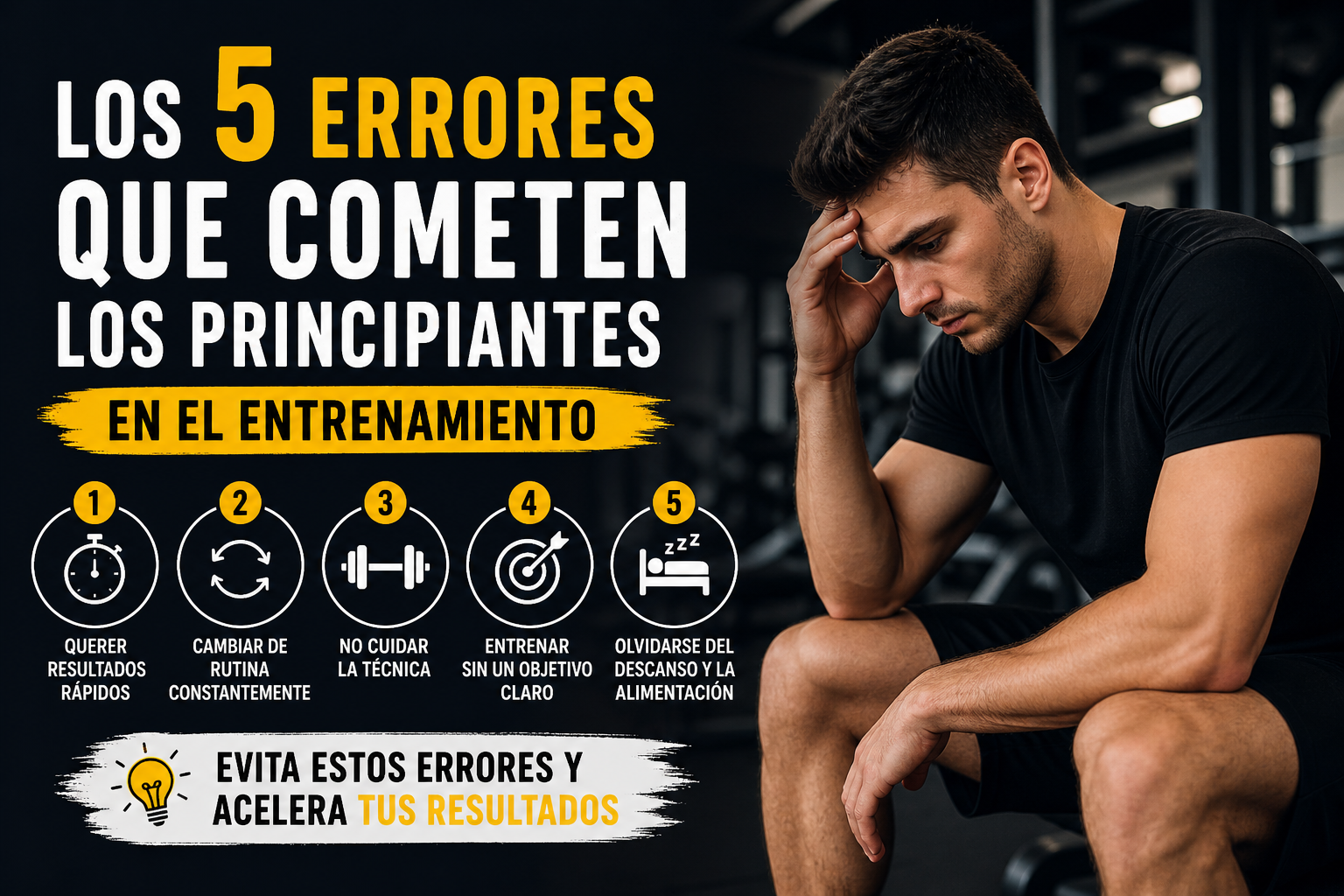 Los 5 errores que cometen los principiantes en el entrenamiento (y cómo evitarlos)